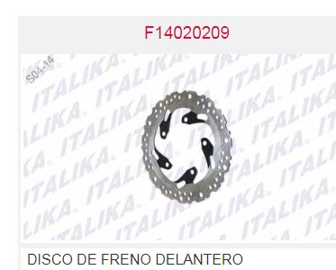 DISCO DE FRENO DELANTERO