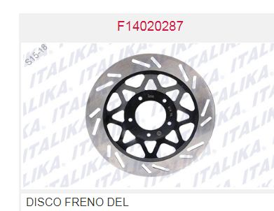 DISCO DE FRENO DELANTERO