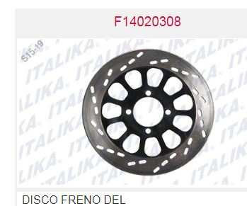 DISCO DE FRENO DELANTERO