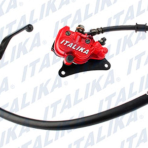 CONJUNTO DE FRENO DEL CALIPER ROJO CON LOGO
