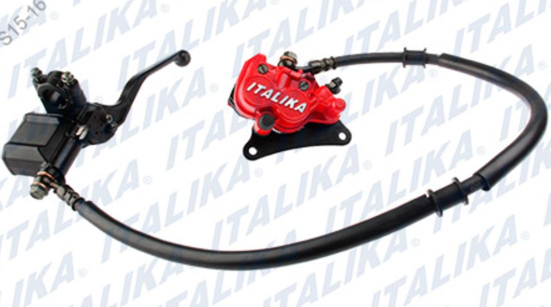 CONJUNTO DE FRENO DEL CALIPER ROJO CON LOGO