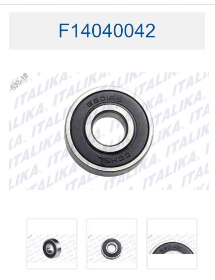 BALERO RADIAL DE BOLAS 6201-2RS