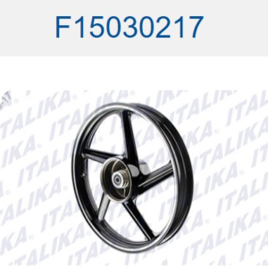 RIN TRASERO NEGRO FILO BLANCO