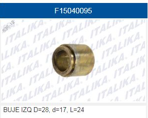 BUJE DE RUEDA TRAS IZQ 28x17x24