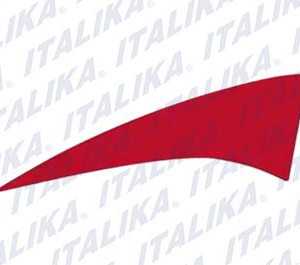 ETIQUETA GUARDAFANGO IZQ ROJA