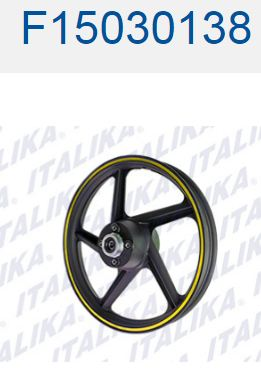 RIN TRAS NEGRO FILO AMARILLO